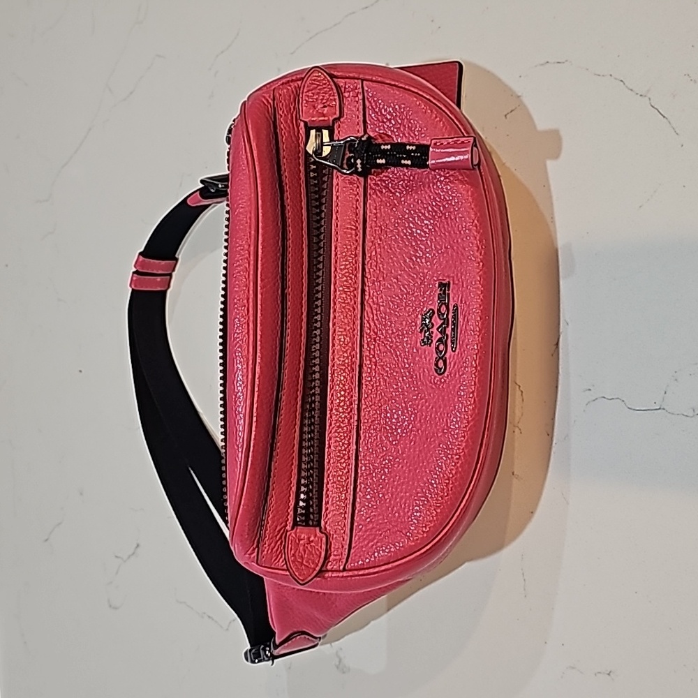 Coach Belt Bag, Solid Dusty Pink Leather - image 1